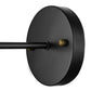 Frendorf | Schwarz/Messing-Finish 1 Kopf Wandlampe Industrieller Metall Mini Wandleuchte mit Nackte Glühbirne für Schlafzimmer