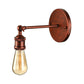 Frendorf | Schwarz/Messing-Finish 1 Kopf Wandlampe Industrieller Metall Mini Wandleuchte mit Nackte Glühbirne für Schlafzimmer