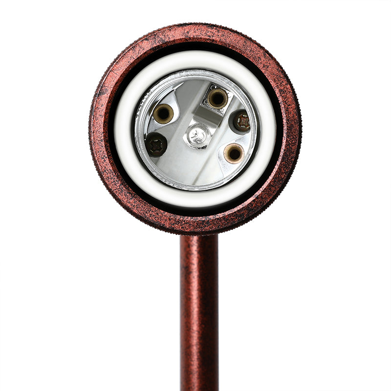 Frendorf | Schwarz/Messing-Finish 1 Kopf Wandlampe Industrieller Metall Mini Wandleuchte mit Nackte Glühbirne für Schlafzimmer