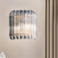 Frendorf | Halb Trommel Schlafzimmer Wandbeleuchtungskörper Klar Kristallrohr 1 Licht Einfachheit Wandleuchte Lampe