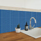 Frendorf | Effen kleur grid tegels behang zelfklevend moderne keuken wandbedekking (25 stuks)