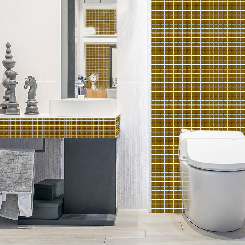Frendorf | Effen kleur grid tegels behang zelfklevend moderne keuken wandbedekking (25 stuks)