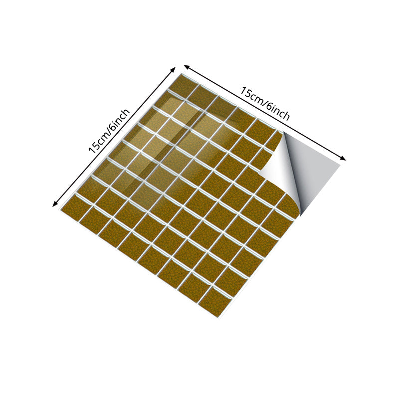 Frendorf | Effen kleur grid tegels behang zelfklevend moderne keuken wandbedekking (25 stuks)
