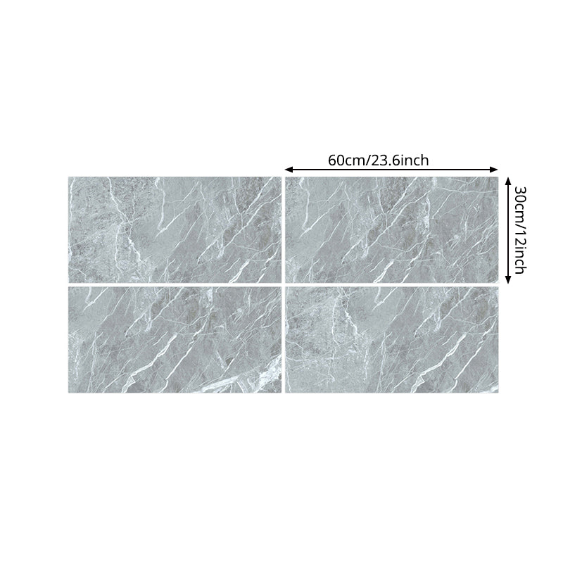 Peel- und Paste-Marmor-Wandpaneel 23,6' L x 12" B Modernes Wandkunst für Snackbar