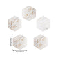 Pick Up Sticks Marmor Tapetenpaneel 9' L x 8" B Minimalistische Wandverkleidung in Weiß