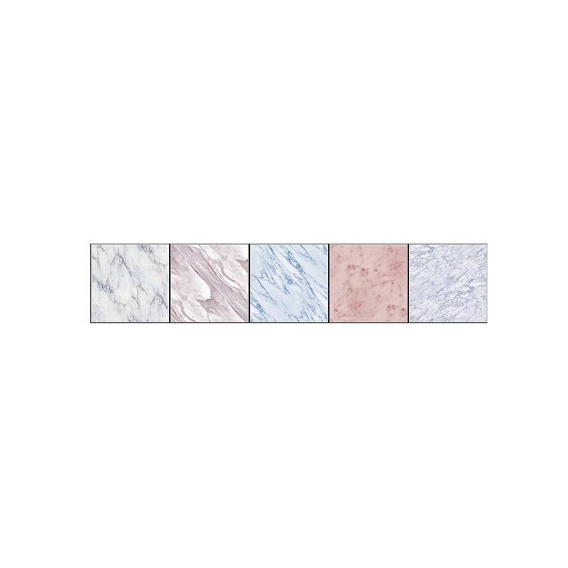 Pink-Blaue Marmor Tapetenpaneele Quadratische Fliesen Moderne Abziehbare Wandverkleidung für die Küche