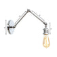 Frendorf | 1 Licht Swing Arm Wandleuchte Licht Industriell Schwarz/Messing Metall Wandleuchtenarmatur für Badezimmer