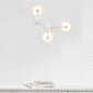 Frendorf | 1/2 Lichter Schlafzimmer Wandleuchte mit molekularem Acrylschirm Weiße Lesewandleuchte in Warm/Weiß Licht