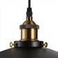 Frendorf | 1 Bulb Flat Wandlamp Industrieel Stijl Zwart Metallic Verstelbare Wandverlichting Fixture met Pulley Ontwerp