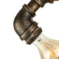 Frendorf | Gietijzeren bronzen wandlamp met waterpijp 1 licht industriële mini wandlampverlichting