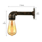 Frendorf | Gietijzeren bronzen wandlamp met waterpijp 1 licht industriële mini wandlampverlichting