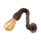 Frendorf | Gietijzeren bronzen wandlamp met waterpijp 1 licht industriële mini wandlampverlichting