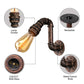 Frendorf | Gietijzeren bronzen wandlamp met waterpijp 1 licht industriële mini wandlampverlichting