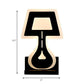 Frendorf | Moderne LED Wandlamp met Acrylschaduw Zwart/Wit Bureau Lamp Vormen Wandverlichting in Warm/Wit Licht
