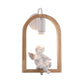 Holzbogenregal-Wandlicht mit schöner Deco Boutique 1 Licht Moderne Wandleuchte in Beige