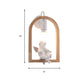 Holzbogenregal-Wandlicht mit schöner Deco Boutique 1 Licht Moderne Wandleuchte in Beige