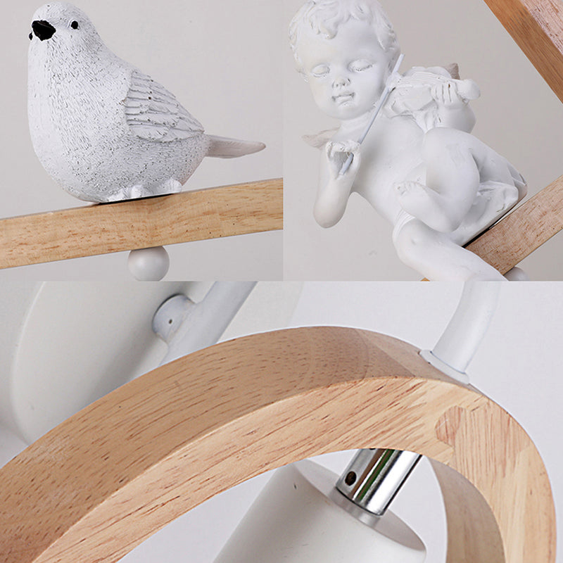 Holzbogenregal-Wandlicht mit schöner Deco Boutique 1 Licht Moderne Wandleuchte in Beige