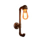 Frendorf | 1 Kop Wandlamp met Waterpijp Metaal Schaduw Industrieel Stijl Corridor Wandlamp in Brons