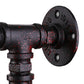 Frendorf | Bronze Finish Exposed Wall Sconce Industrial Wrought Iron 1-Light Indoor Wall Lighting with Water Pipe