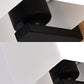 Frendorf | Weiße Schirm-Wandleuchte mit schwarzem Sockel 1 Licht Moderner Stil Milchglas-Wandleuchte für das Wohnzimmer