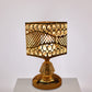 Zylinder/Rund/Viereck Nachttischlampe Modernismus Kristallbesetzte Einzelne Glühbirne Gold Nachttischlampe