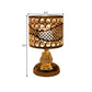 Zylinder/Rund/Viereck Nachttischlampe Modernismus Kristallbesetzte Einzelne Glühbirne Gold Nachttischlampe