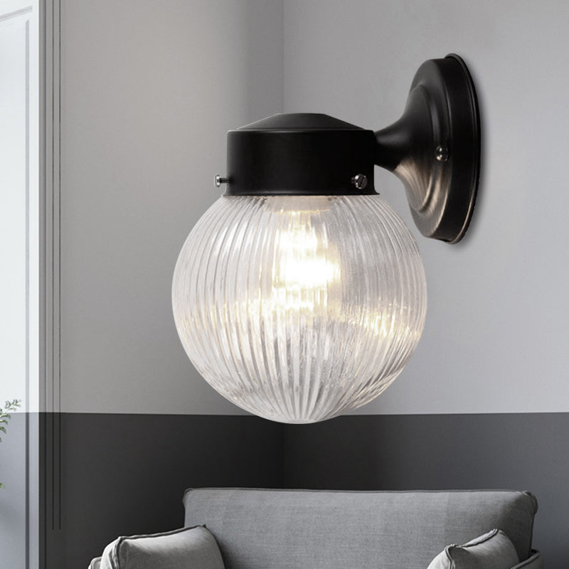 Frendorf | Prismatische Glas Globale Wandlamp Modern 1 Licht Zwart/Wit Wand bevestigd Verlichtingsarmatuur voor Hal