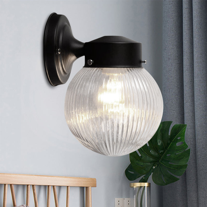 Frendorf | Prismatische Glas Globale Wandlamp Modern 1 Licht Zwart/Wit Wand bevestigd Verlichtingsarmatuur voor Hal