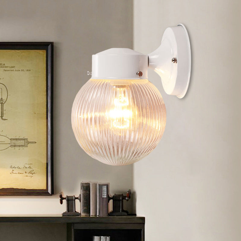 Frendorf | Prismatische Glas Globale Wandlamp Modern 1 Licht Zwart/Wit Wand bevestigd Verlichtingsarmatuur voor Hal