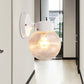 Frendorf | Prismatische Glas Globale Wandlamp Modern 1 Licht Zwart/Wit Wand bevestigd Verlichtingsarmatuur voor Hal