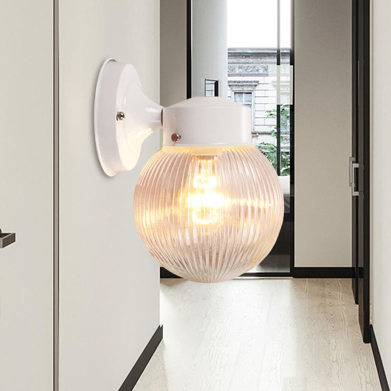 Frendorf | Prismatische Glas Globale Wandlamp Modern 1 Licht Zwart/Wit Wand bevestigd Verlichtingsarmatuur voor Hal