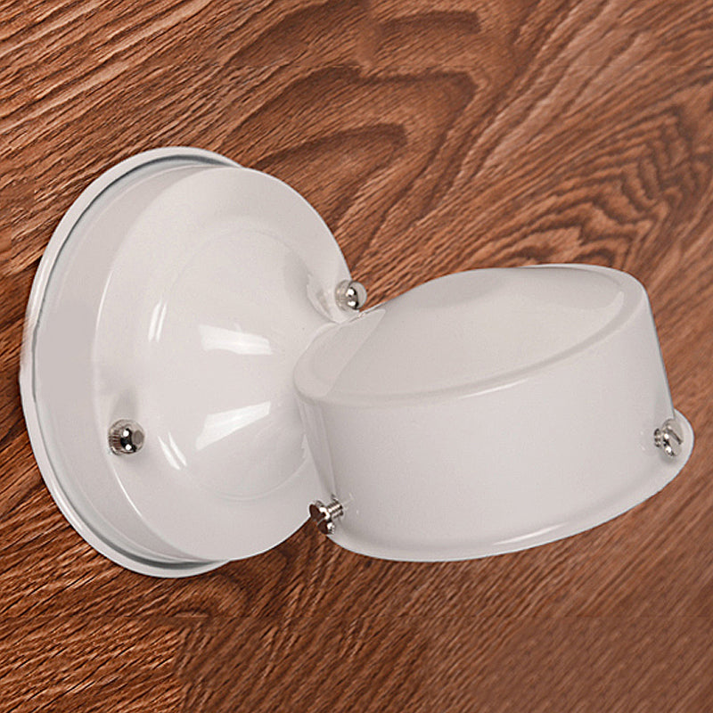 Frendorf | 1 Licht Passage Wandverlichting met Globe Ruitjes Glazen Kap Moderne Zwart/Witte Wandlamp Fixture