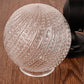Frendorf | 1 Licht Passage Wandverlichting met Globe Ruitjes Glazen Kap Moderne Zwart/Witte Wandlamp Fixture