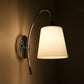 Frendorf | Bell Milchglas Wandleuchte Modernistisch 1 Licht Chrom Wandmontierte Lampe mit Gebogenem Arm