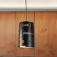 Mini Spliced Column Bier Bar Hängeleuchte Kunstfertigkeit Metallisch Einzel Schwarz Deckenpendel mit Schrift