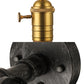 Frendorf | 4 Lichten Lineaire Pijp Muurlicht Wandlamp met Open Gloeilamp Industieel Messing Metaal Muurmontage Lamp