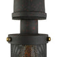 Frendorf | 1 Licht Metall Wandverlichting Industrieel Zwart Gaas Cilinder Schaduw Slaapkamer Wandlamp Fixture met Pijp