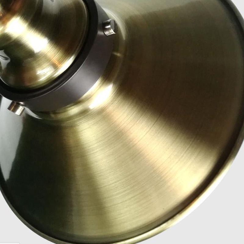 Frendorf | Eisen Bronze Wandlamp Schirm Saucer Shade 1 Glühbirne Vintage Stilvolle Wandmontierte Lampe für Bauernhaus