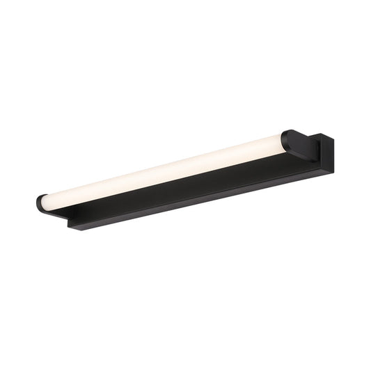 Frendorf | 16"/20"/24" L Badezimmer LED Wandleuchte Minimalismus Schwarze Wandlampe mit tubulärem Acrylschirm