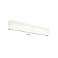 Frendorf | 16.5"/20.5"/24.5" L LED Bad Vanity Licht Modernismus Weiß Fläche Wand Leuchte mit rechteckigem Metall Schirm