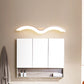 Frendorf | Schwarz/Weiß Wavelet LED Wandlampe Minimalismus Metall Spiegellicht mit frosted Diffusor, 16"/23.5"/31.5" lang