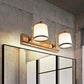 Frendorf | 2/3 Lichten Kolom Vanity Verlichting Koloniaal Goud Frosted Wit Glas Wandlamp Lichtarmatuur voor Badkamer