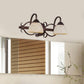 Frendorf | Braune Schüssel Wandlampe Antique Beige Glas 2/3/4 Glühbirnen Badezimmer Wand Sconce Beleuchtung Gerät mit geschwungenem Arm