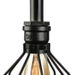 Frendorf | Metalen Kooi Schaduw Wandlamp Fixture Industrieel 2 Lampen Woonkamer Wandverlichting met Gauge en Pijp in Zwart