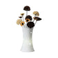 5.5"/7" W Keramisch Weiß Nachttisch Lampenvase LED Pastoral Nachttischlampe mit Trockenblumen Dekor