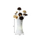 5.5"/7" W Keramisch Weiß Nachttisch Lampenvase LED Pastoral Nachttischlampe mit Trockenblumen Dekor