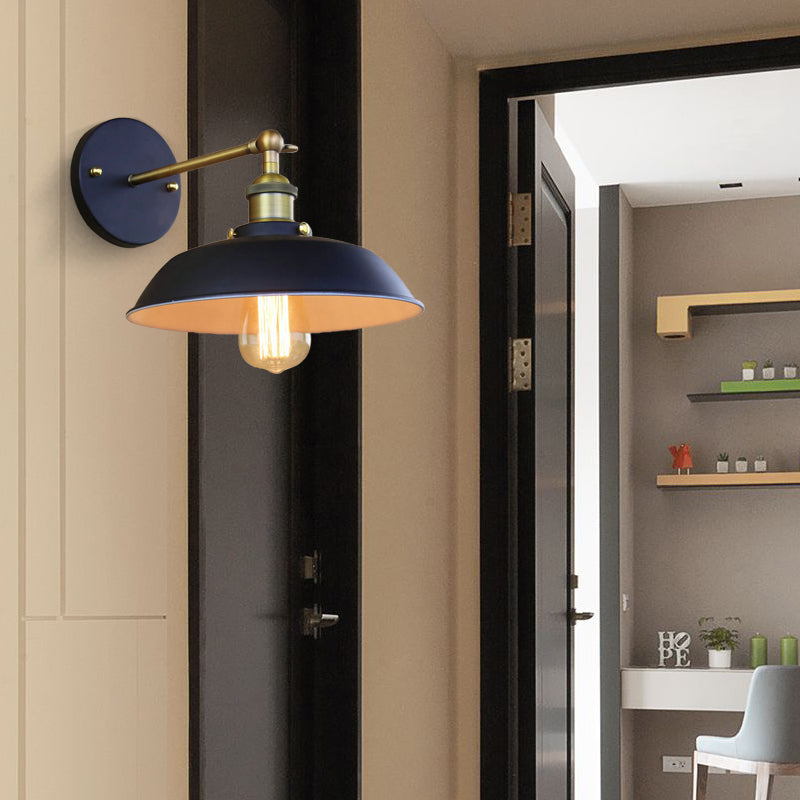 Frendorf | Draaibare Barn Metalen Wandverlichting Industriële Stijl Zwart 1 Lamp Magazijn Wandlamp Verlichting