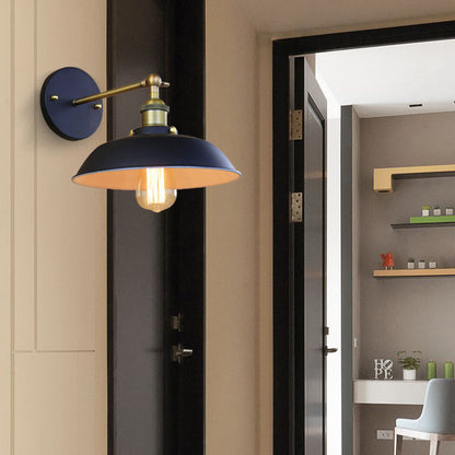 Frendorf | Draaibare Barn Metalen Wandverlichting Industriële Stijl Zwart 1 Lamp Magazijn Wandlamp Verlichting