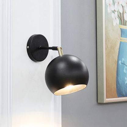 Frendorf | Metallische Globale Wandlicht Einrichtung Industrieller Stil 1 Glühbirne Schlafzimmer Einstellbare Wandleuchte Beleuchtung in Schwarz