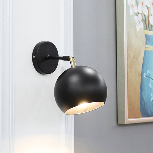 Frendorf | Metallische Globale Wandlicht Einrichtung Industrieller Stil 1 Glühbirne Schlafzimmer Einstellbare Wandleuchte Beleuchtung in Schwarz